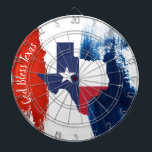 Fléchettes Cible de flechettes du drapeau du Texas<br><div class="desc">Panneau de fléchettes de taille de régulation rouge,  blanc et bleu du Texas.</div>
