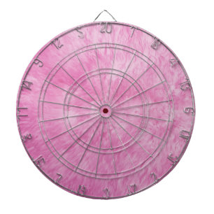 Fléchettes Cible de flechettes française à fourrure rose