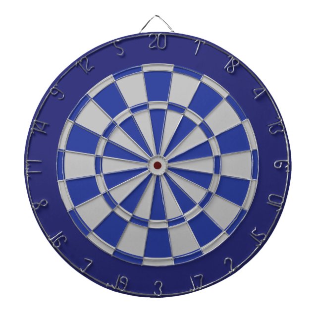 Fléchettes Cible de flechettes : Gris Argent, Bleu Et Marine (Devant)