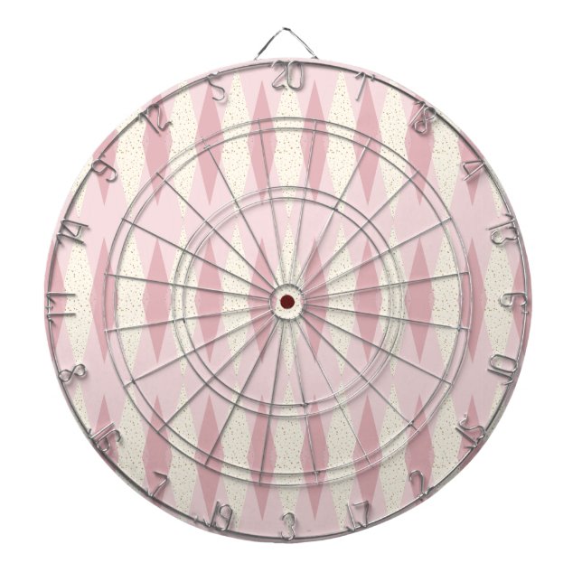 Fléchettes Cible de flechettes Jacquard rose moderne du milie (Devant)