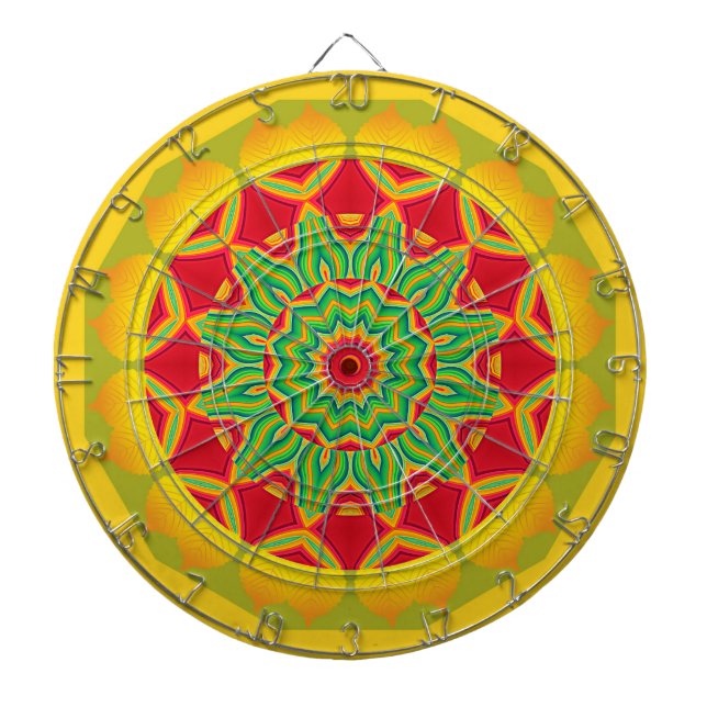 Fléchettes Cible de flechettes Mandala (Devant)