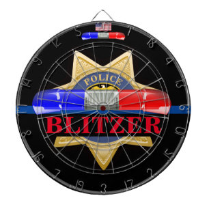 Fléchettes Cible de flechettes Personnalisée Police Badge Ed