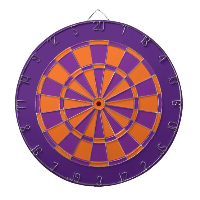 Fléchettes Cible de flechettes : Pourpre orange, pourpre, et (Devant)