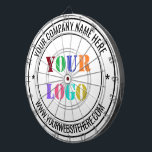 Fléchettes Cible de flechettes promotionnelle du logo personn<br><div class="desc">Cibles de flechettes avec vos couleurs et votre police - Simple Personnalisé Votre entreprise Logo Nom Site Web Design Timbre - Promotional Professional Personnalisable Dartboards Cadeau - Ajouter votre logo - Image / Nom - Entreprise / Site Web ou Téléphone, E-mail / plus - Redimensionner et déplacer et ajouter des...</div>