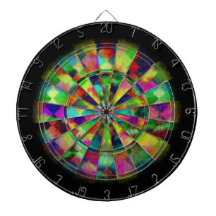 Fléchettes Cible de flechettes psychédélique de couleur par