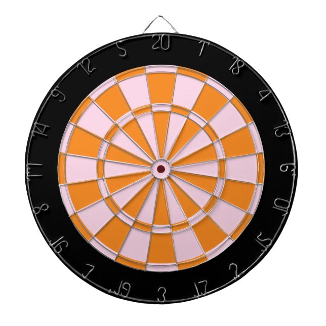 Fléchettes Cible de flechettes : Rose-clair, orange, et noir (Devant)