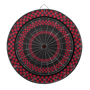 Fléchettes Cible de flechettes rouge et noire vérifiée