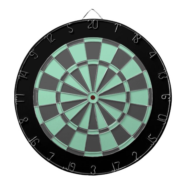Fléchettes Cible de flechettes : Vert Monnaie, Gris Charbon E (Devant)