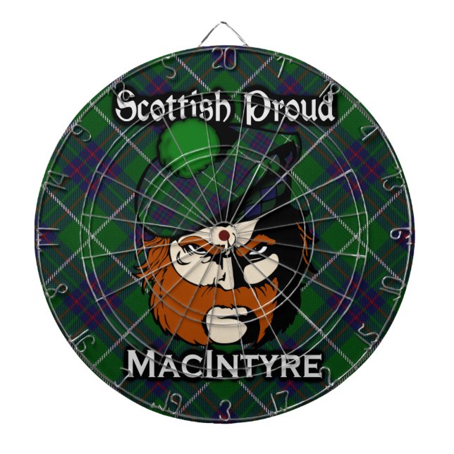 Fléchettes Cible écossaise de tartan de MacIntyre de clan (Devant)