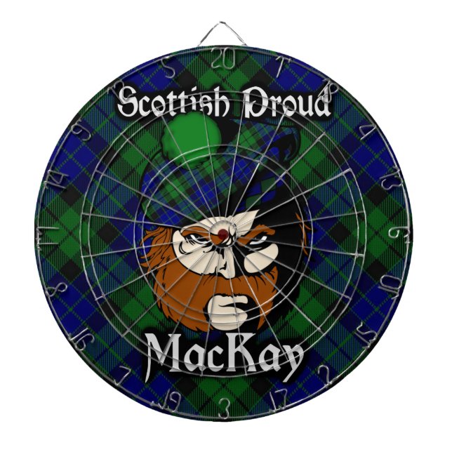 Fléchettes Cible écossaise de tartan de MacKay de clan (Devant)
