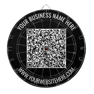 Fléchettes Code QR et Cible de flechettes de texte personnali