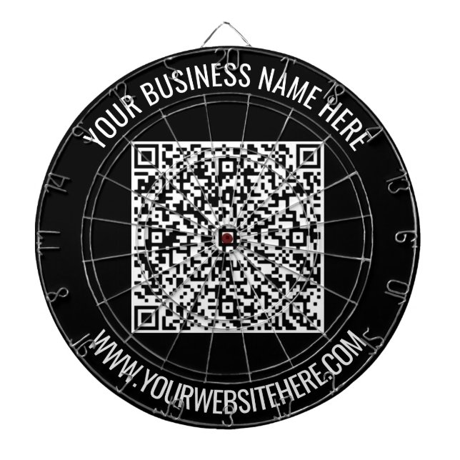 Fléchettes Code QR et Cible de flechettes de texte personnali (Devant)