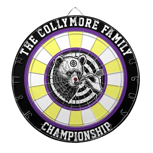 Fléchettes Conception de la cible de gros grizzlis (Devant)