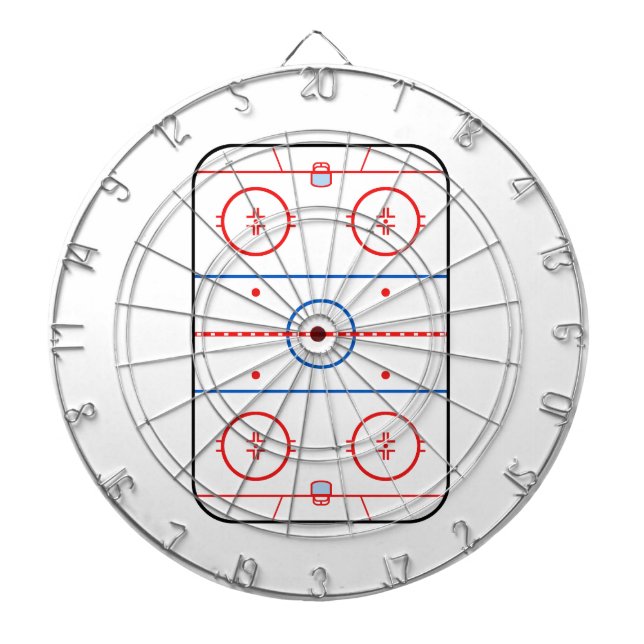 Fléchettes Diagramme de la patinoire Conception du jeu de hoc (Devant)