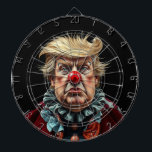 Fléchettes Drôle Donald Trump Cible de flechettes clown<br><div class="desc">Trump a l'air bien avec son maquillage de clown sur ce design amusant et patriotique.</div>