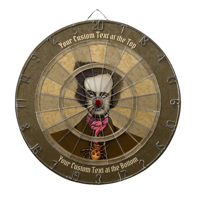 Fléchettes Edgar avec Cible de flechettes Gold Bug (Devant)