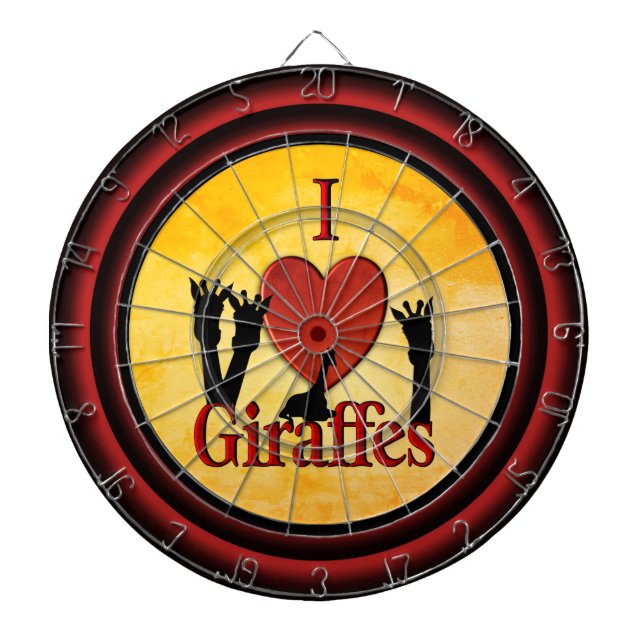 Fléchettes I Cible de flechettes du règlement sur les girafes (Devant)