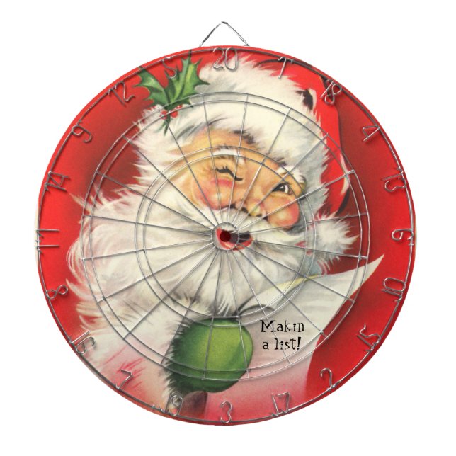 Fléchettes Illustration vintage du père noël - Cible de (Devant)