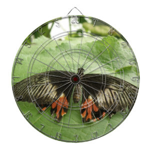 Fléchettes Jolie Cible de flechettes de papillon noir rouge e