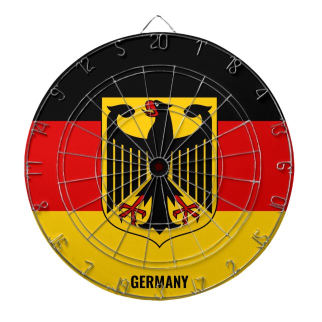 Fléchettes "L'Allemagne frappe !" Cible de flechettes patriot (Devant)