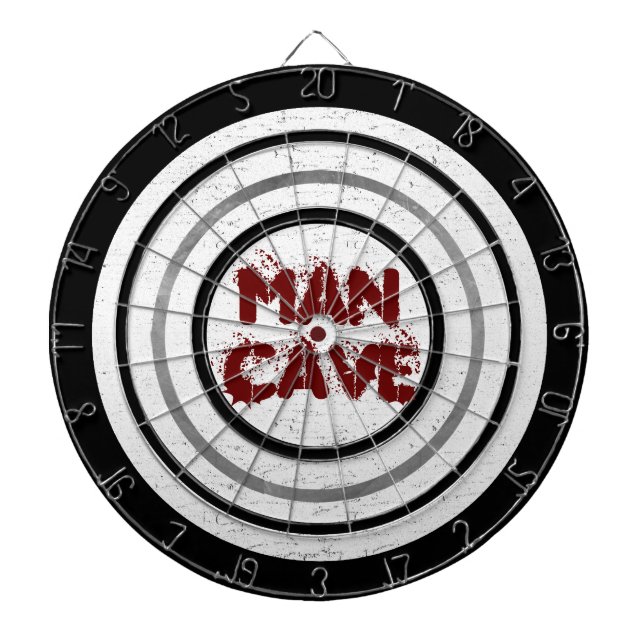 Fléchettes Man Cave White Wood Regulation Cible de flechettes (Devant)