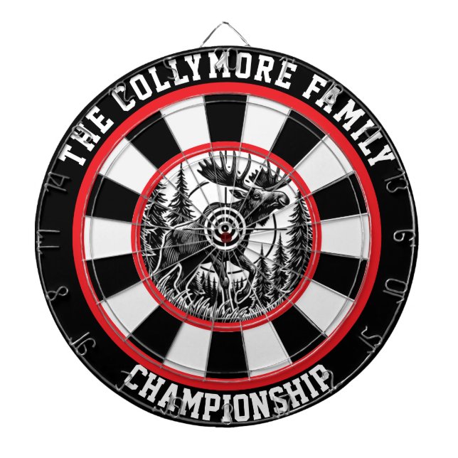 Fléchettes Oie de la scène forestière dans la cible (Devant)