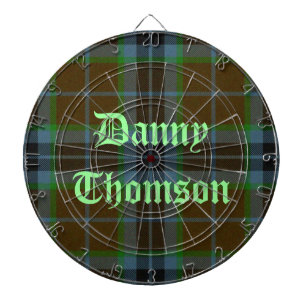Fléchettes Thomson Tartan Plaid Cible de flechettes personnal