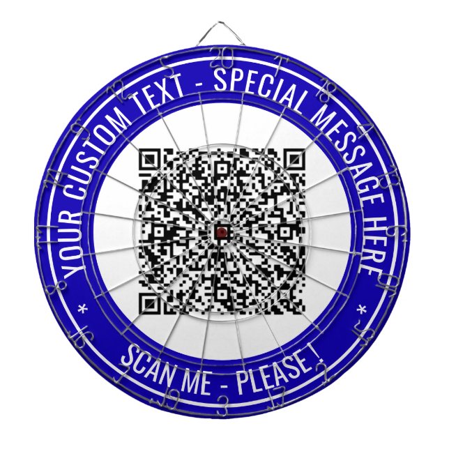 Fléchettes Votre Cible de flechettes de code QR - Exemple de  (Devant)