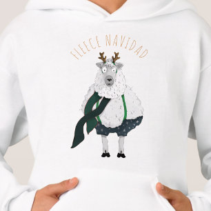 'Fleece Navidad' Amusant Mouton de dessin animé dr