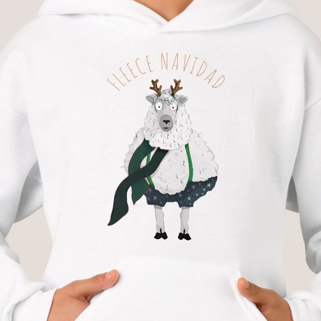 'Fleece Navidad' Amusant Mouton de dessin animé dr (Créateur téléchargé)