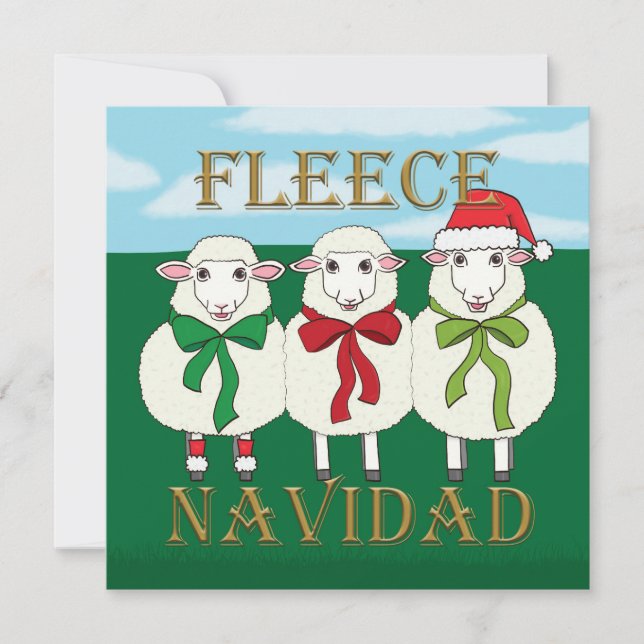 Fleece Navidad - Carte Noël (Devant)