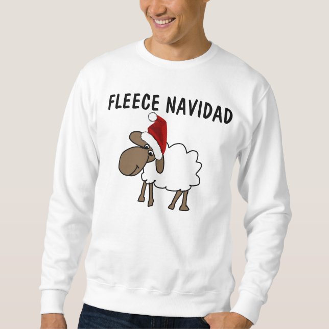 FLEECE NAVIDAD Funny Sheep T-shirts de Noël (Devant)