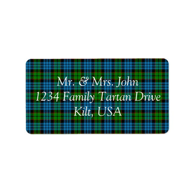 Fletcher Tartan Étiquette (Devant)