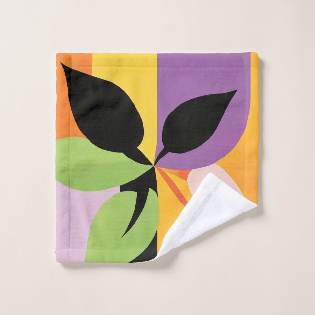 Fleur Abstrait 2 (Gant de toilette)