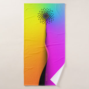 Fleur Abstraite arc-en-ciel