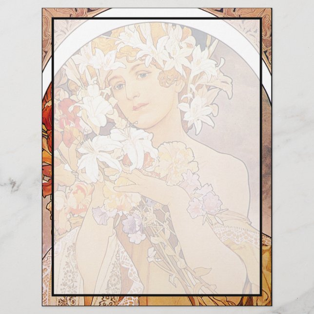 Fleur Alphonse Mucha (Devant)