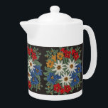 Fleur alpine suisse Edelweiss<br><div class="desc">Une image d'un motif floral avec un look broderie Edelweiss blanc fleurs alpines d'Europe sur votre produit. Couleurs bleues,  rouges,  jaunes et blanches. Alpinum de Leontopodium de Suisse,  Allemagne et Autriche.</div>