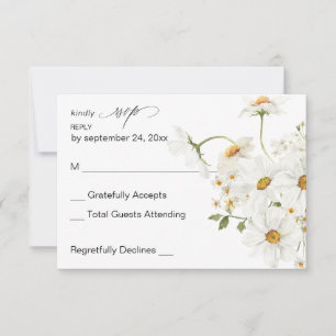 Fleur blanc marron no Repas RSVP 4