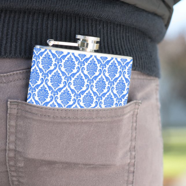 Fleur bleu motif Flacon (En situation)
