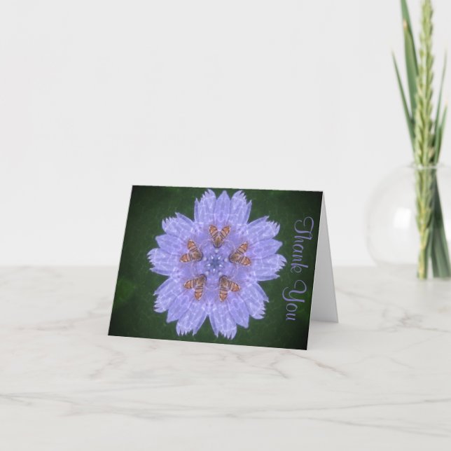 Fleur Bleue Au Merci D'Abeille De Miel (Devant)