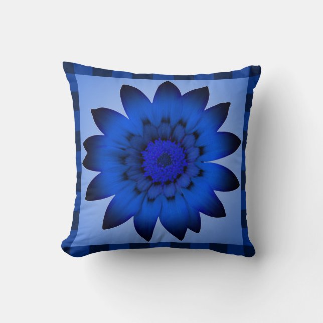 Fleur bleue - Coussin (Recto)