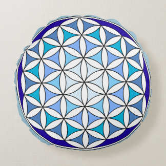 Fleur bleue de la vie Coussin de méditation