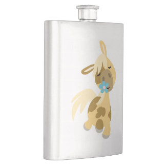 Fleur bleue et joli Cartoon Pony Classique Flacon