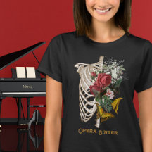 Fleur Bones Opera Singer T-Shirt personnalisable
