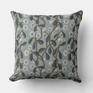 Fleur bouffée motif sur coussin