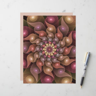 Fleur brillante surréaliste Art Abstrait fractal m