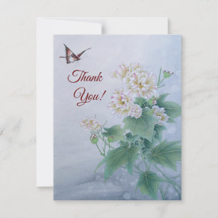 Fleur chinoise avec papillon