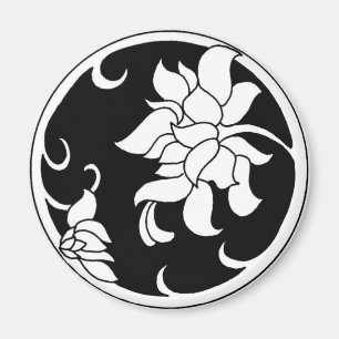 Fleur chinoise de pivoine - aimant