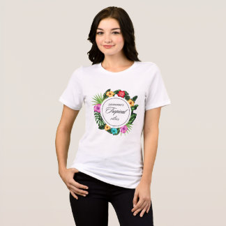 Fleur Circle Design T-Shirts femmes