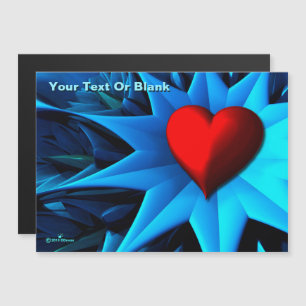 Fleur coeur bleu fractal